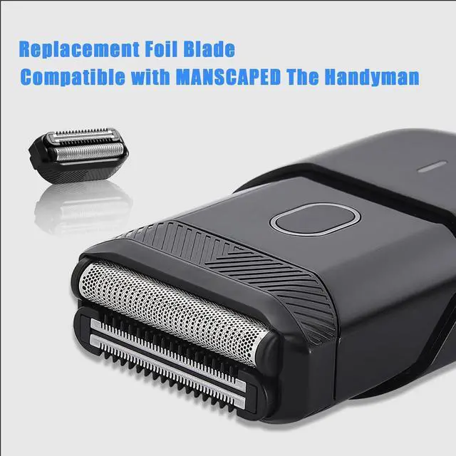 Alt view image 3 of 6 - Replacement Foil Blade Compatible with MANSCAPED The HandymanFoil Blades for Portable Mens Travel Facial Hair Groomer(2Pack