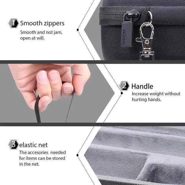 Alt view image 4 of 7 - co2CREA Hard Case replacement for Multigroom Trimmer Series 3000/5000 / 7000 Mens Grooming Kit MG3750 MG5750/49 MG7750/49