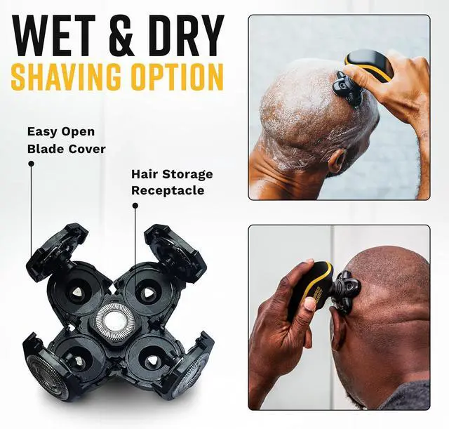 Alt view image 7 of 7 - Deluxe Replacement Rotary Shaver Head, Universal Fit for Most Rotary Shavers, Designed for Textured Hair, Easy to Clean, The Cut Buddy