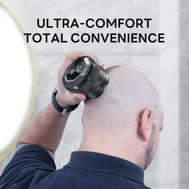Alt view image 7 of 7 - Head Shaver for Bald MenDOAO Waterproof Wet Dry Bald Head Shavers, 6D LED Display Electric Rechargeable Head Shaving Kit with Type-C Charge