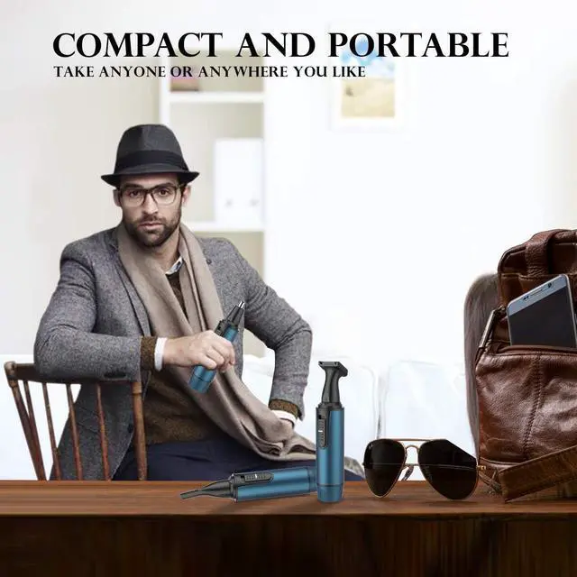 Alt view image 6 of 7 - AREYZIN Ear and Nose Hair Trimmer for Men and Women Professional USB Rechargeable Nose Trimmer Nose Clippers Eyebrow Facial Hair Trimmer Body Grooming Kit IPX7 Waterproof Dual Edge Blades