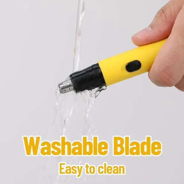 Alt view image 5 of 7 - Gorilla Technique Nose Ear Hair Trimmer for Men, Rechargeable 2-in-1 Trimmer for Nose Ear Eyebrow Hair Removal, No Pull No Snag Grooming with High-Speed 10,000rpm Motor, 2 Heads