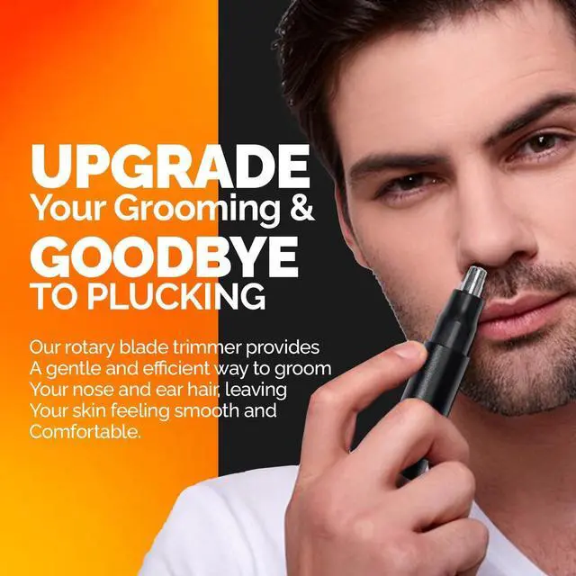 Alt view image 6 of 6 - Brio Nose Hair Trimmer for Men & Women, Comfortable Eyebrow Trimmer with Sleek Design, Ear Hair Trimmer Equipped with a 2 - Edge Rotary & Linear Blade