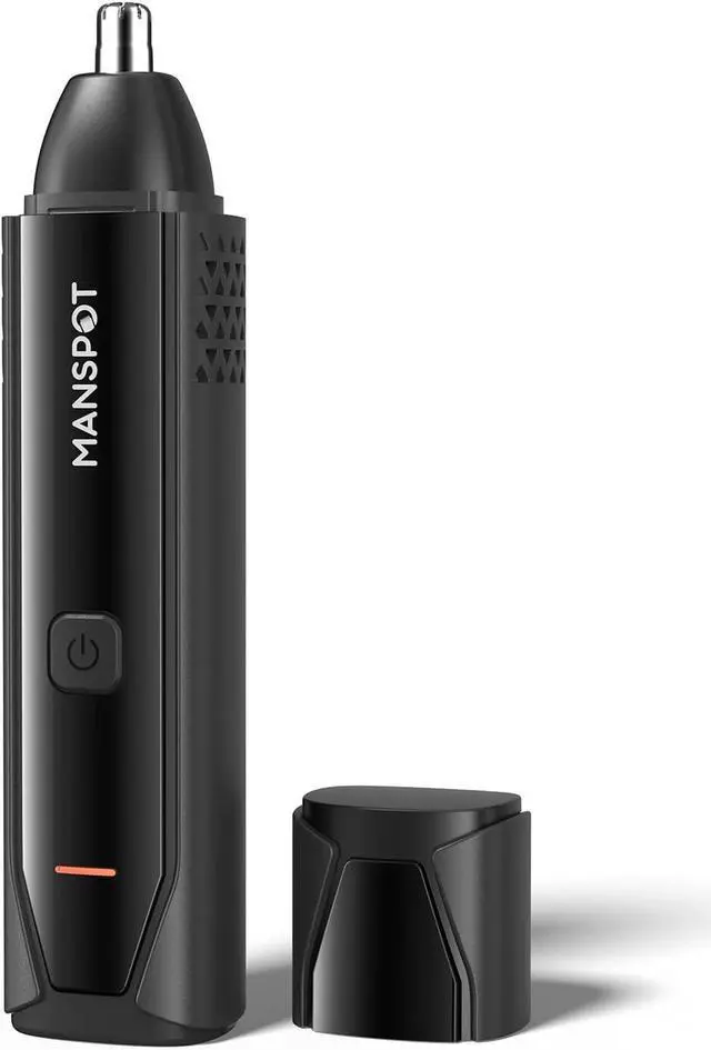 Main image of MANSPOT Nose & Ear Hair Trimmer for Men, 10000-RPM Electric Nose Trimmer for Men with Vacuum Cleaning System, IPX7 Waterproof, USB-C Charge, 90min Runtime,Magnetic Detachable Blade Head,Easy to Clean