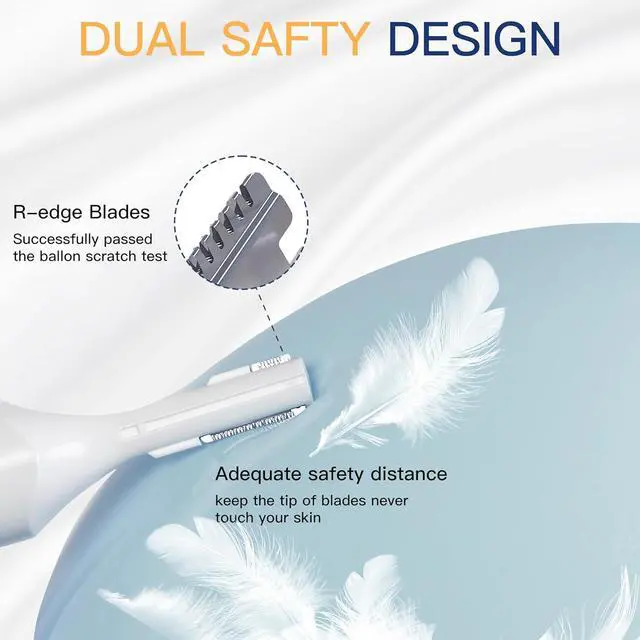 Alt view image 6 of 7 - Nose & Ear Trimmer - Electric Rechargeable Facial Hair Remover for Women & Men, Portable Waterproof Eyebrow Trimmer (Silver)