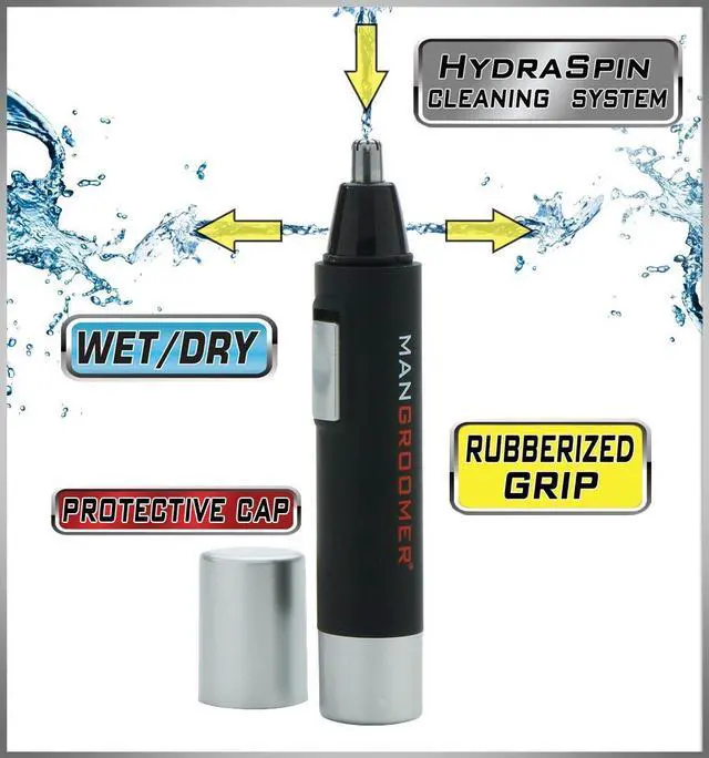 Alt view image 2 of 7 - MANGROOMER PRO Essential Nose and Ear Hair Trimmer