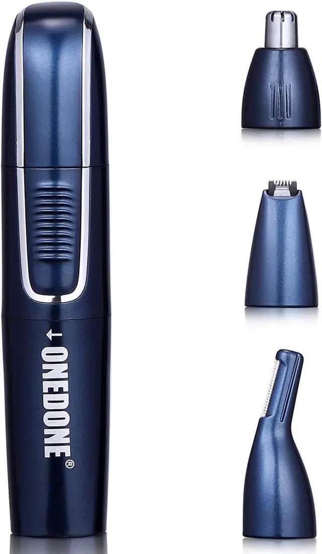 Main image of ONEDONE Nose Hair Trimmer - 3 in 1 USB Rechargeable Ear Nose Hair Trimmer for Men, Dual-Edge Blades Painless Electric Ear Trimmer Eyebrow Clipper Father's Day Gifts