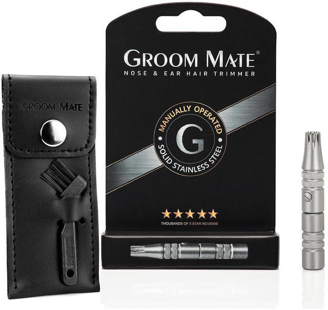 Main image of Platinum XL Nose & Ear Hair Trimmer with Leather Pouch & Brush - Engineered to Last a Lifetime - Made in USA