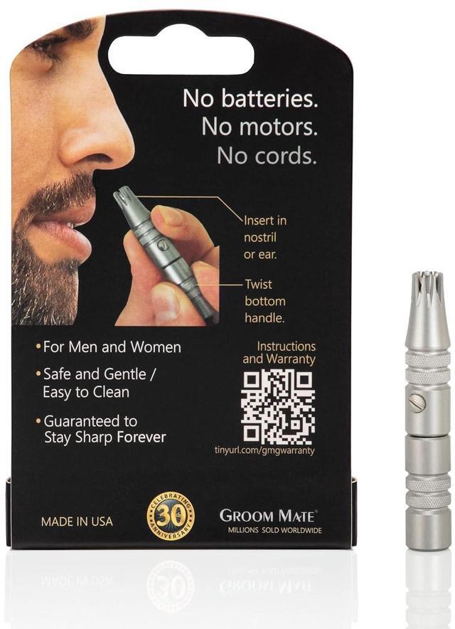 Alt view image 2 of 6 - Platinum XL Nose & Ear Hair Trimmer with Leather Pouch & Brush - Engineered to Last a Lifetime - Made in USA
