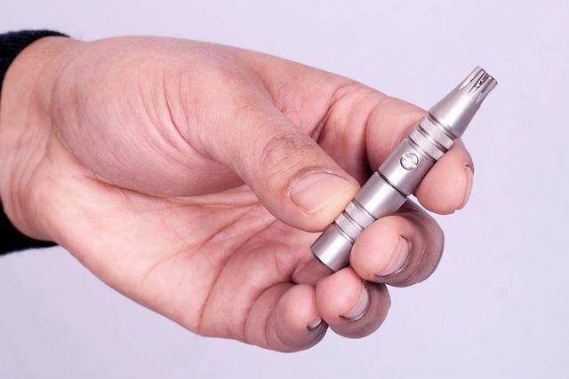 Alt view image 3 of 6 - Platinum XL Nose & Ear Hair Trimmer with Leather Pouch & Brush - Engineered to Last a Lifetime - Made in USA