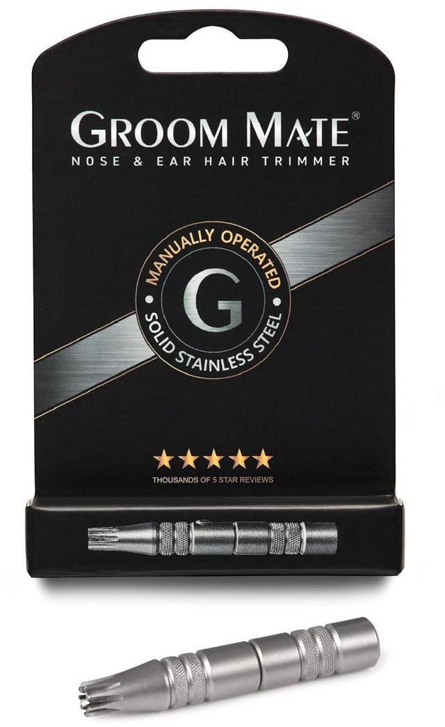 Alt view image 5 of 6 - Platinum XL Nose & Ear Hair Trimmer with Leather Pouch & Brush - Engineered to Last a Lifetime - Made in USA