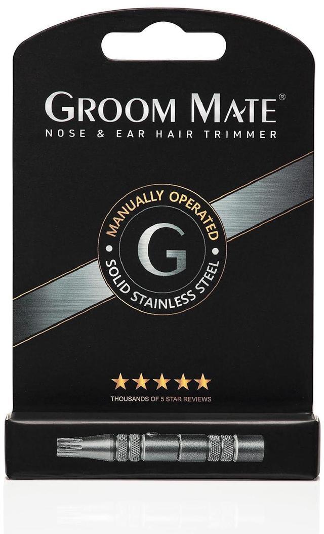 Alt view image 6 of 6 - Platinum XL Nose & Ear Hair Trimmer with Leather Pouch & Brush - Engineered to Last a Lifetime - Made in USA