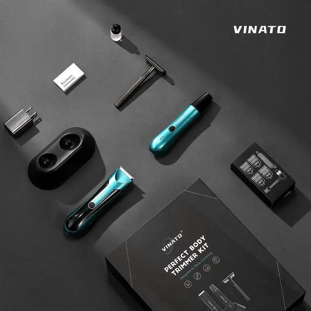 Alt view image 7 of 7 - VINATO Electric Trimmer Set - All-in-one Mens Grooming Kit, Body & Beard Razor, Nose Trimmer
