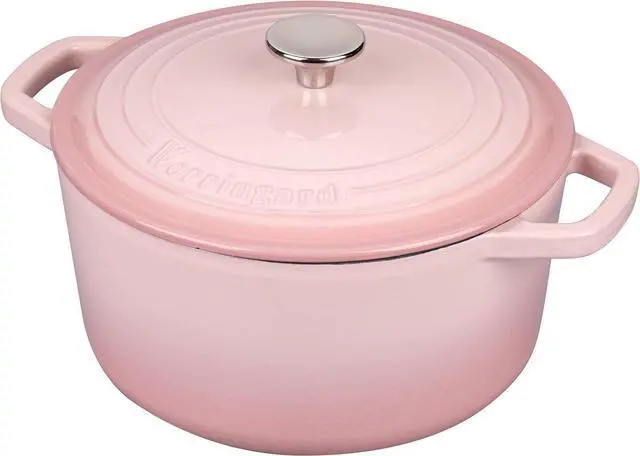Alt view image 7 of 7 - Enameled Cast Iron Dutch Oven Pot with Lid, for Bread Baking, Round Bread Oven- include Sourdough Bread Baking Supplies Set, 6QT, Pink