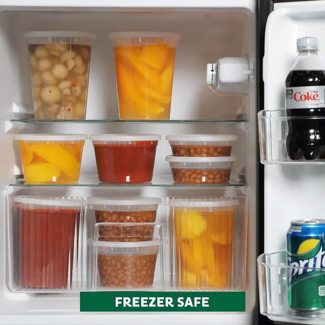 Alt view image 7 of 7 - Freshware Food Storage Containers [50 Set] 16 oz Plastic Deli Containers with Lids, Slime, Soup, Meal Prep Containers | BPA Free | Stackable | Leakproof | Microwave/Dishwasher/Freezer Safe