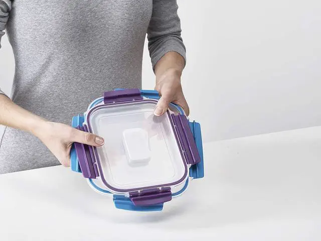 Alt view image 4 of 7 - Joseph Joseph Nest Lock Plastic BPA Free Food Storage Container Set with Lockable Airtight Leakproof Lids, 10-Piece, Multi-Color