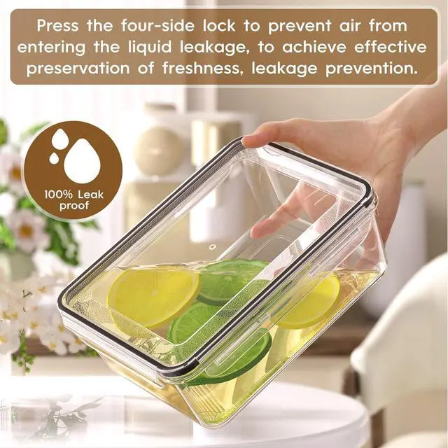 Alt view image 6 of 7 - 50 Pcs Large Food Storage Containers with Lids Airtight, Total 628.8OZ Stackable Kitchen Organization Set, BPA-Free Plastic Meal Prep Container with Labels & Marker Pen