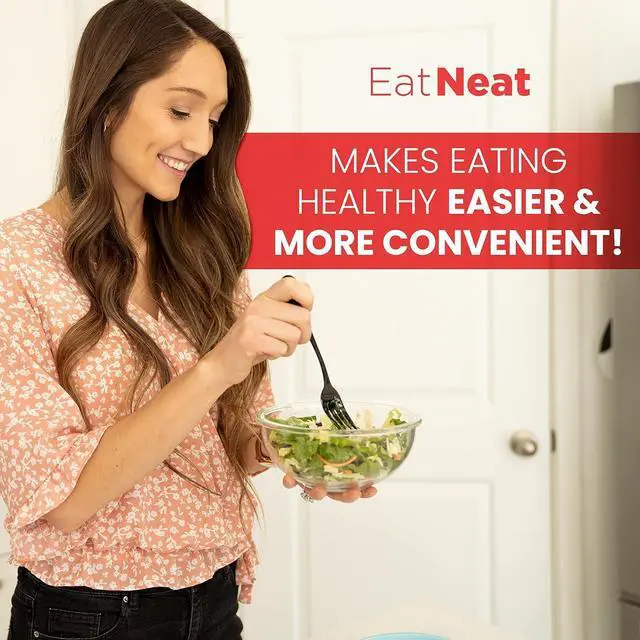 Alt view image 4 of 7 - EatNeat 5Piece Glass Food Storage Bowl Set with Locking Lids  Airtight, Nesting, Stackable Bowls  Oven, Microwave Safe  Great Gift for Meal Prep, Salads, Leftovers, Baking & Cooking