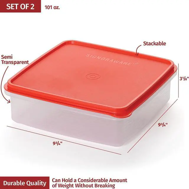Alt view image 5 of 6 - Plastic Storage Containers with Lids  2-Pack 3L Cupcake Carrier  Leakproof Cookie Storage Containers Airtight  BPA-Free Plastic Containers with Lids for Food Storage, Meal Prep, Leftovers, Cupcakes