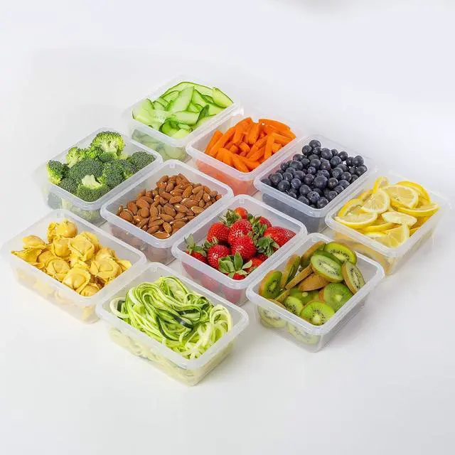 Alt view image 4 of 7 - fullstar 20-Piece Plastic Food Storage Containers with Lids (10 Containers & 10 Lids) - Leakproof, BPA-Free, Meal Prep Containers, Reusable Lunch Storage Set for Kitchen Organization (Pack of 20)