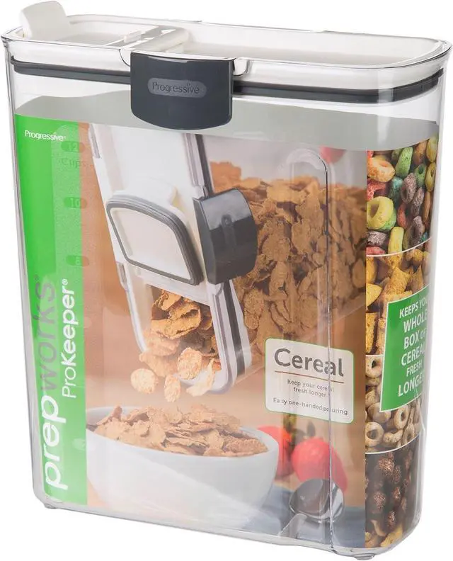 Alt view image 3 of 7 - ProKeeper Cereal Storage Container, 3-Quart, Airtight Seal, Dishwasher Safe, BPA-Free Plastic