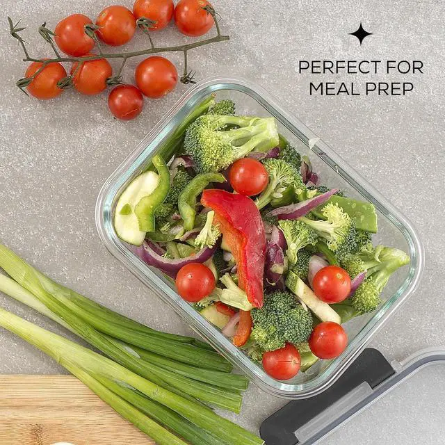 Alt view image 6 of 7 - JoyJolt 24pc Borosilicate Glass Storage Containers with Lids | 12 Airtight/Freezer Safe Food Storage Containers for Pantry and Kitchen | Meal Prep Container for Lunch | Glass Tupperware Set