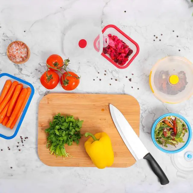 Alt view image 5 of 7 - Collapsible Silicone Food Storage Containers, BPA Free, Microwave, Freezer and Dishwasher Safe, Lunch, Meal Prep, Travel, Space-Saving, Set of 5