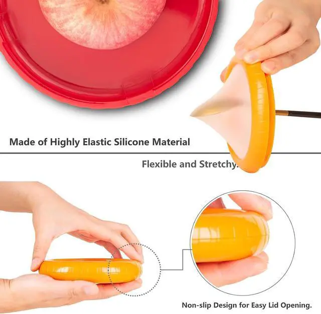 Alt view image 6 of 7 - Avocado Saver and Tomato Holder - Set of 4 Reusable Storage Containers for Fridge - Ideal for Garlic, Onions, Lemons, and Potatoes