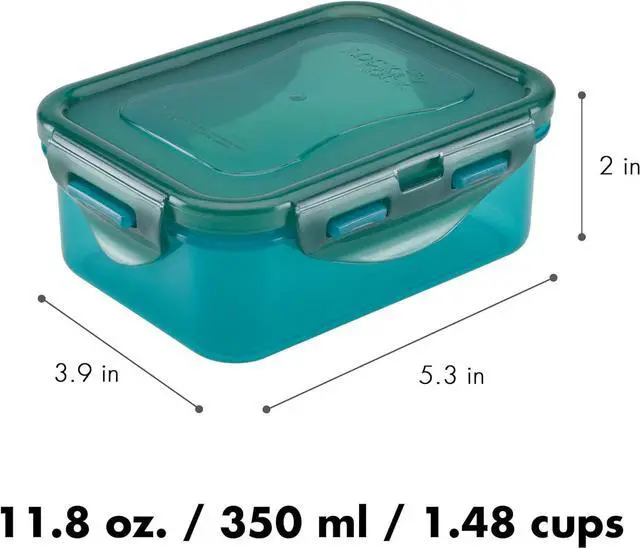 Alt view image 2 of 7 - Lock & Lock ECO Food Storage Containers/Bin Set/BPA-Free/Dishwasher Safe, Rectangular, 4 Piece - Rectangle, Assorted Colors
