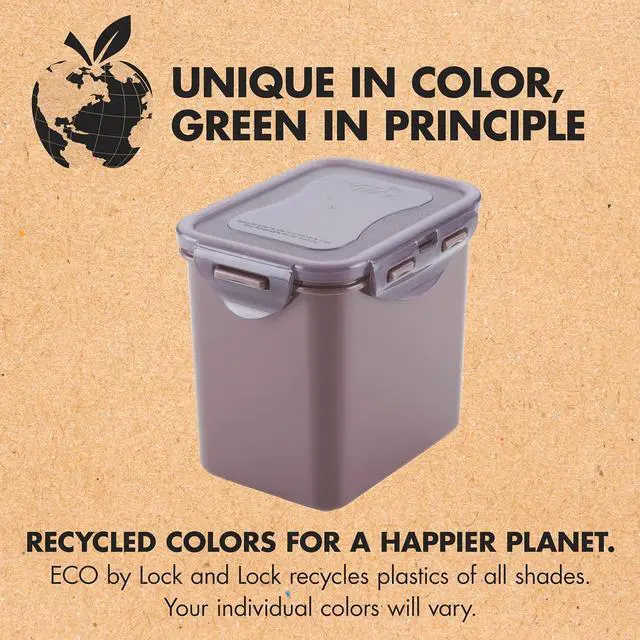 Alt view image 3 of 7 - Lock & Lock ECO Food Storage Containers/Bin Set/BPA-Free/Dishwasher Safe, Rectangular, 4 Piece - Rectangle, Assorted Colors
