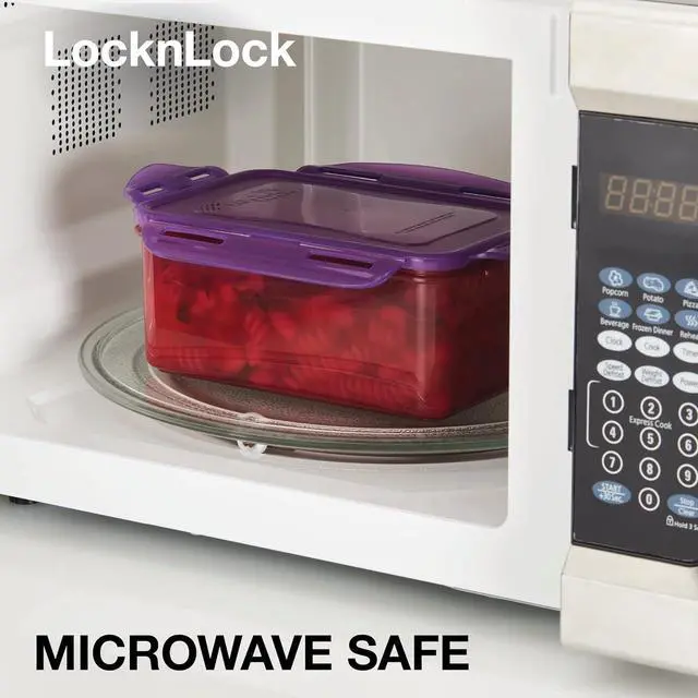 Alt view image 7 of 7 - Lock & Lock ECO Food Storage Containers/Bin Set/BPA-Free/Dishwasher Safe, Rectangular, 4 Piece - Rectangle, Assorted Colors