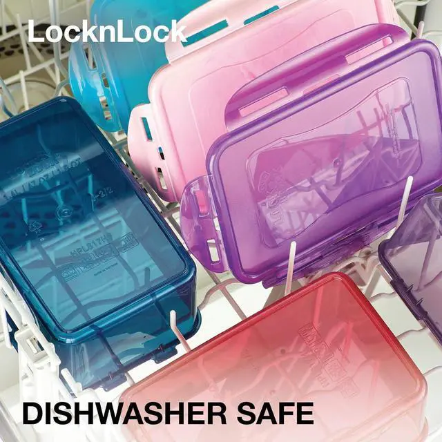 Alt view image 6 of 7 - Lock & Lock ECO Food Storage Containers/Bin Set/BPA-Free/Dishwasher Safe, Rectangular, 4 Piece - Rectangle, Assorted Colors