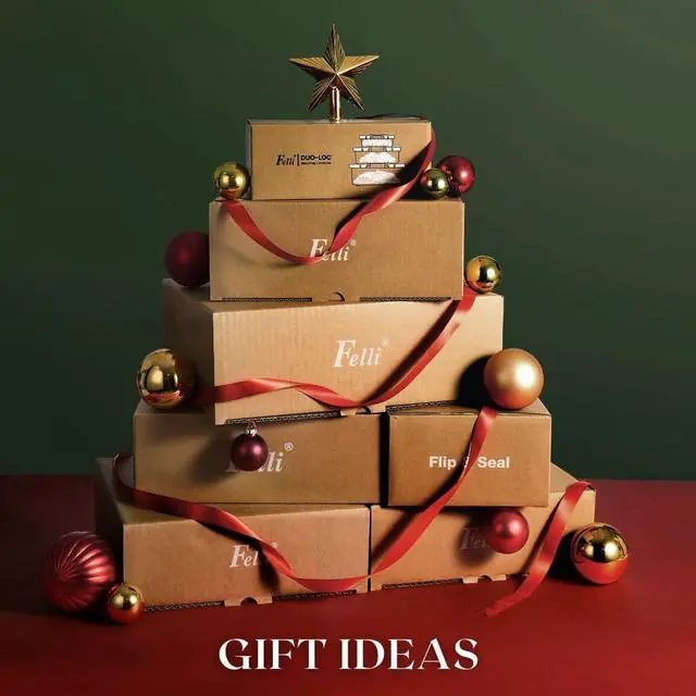 Alt view image 6 of 7 - Felli Flip Tite Storage Container with 4 Inch Lid SQUARE & RECTANGLE, Air Tight Ring Seal Top Clear Acrylic Canister Jar, Spice Pasta Cereal Snack Pantry Organizer, Gift Set for Women (10pk, Variety)