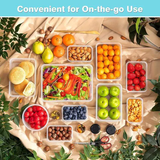 Alt view image 7 of 7 - KAGUYA 36 PCS Food Storage Containers with Lids, Plastic Food Containers for Pantry Organizers and Storage, 1.4 Oz - 85 Oz, 100% BPA Free, Leak-Proof, Microwave and Freezer Safe