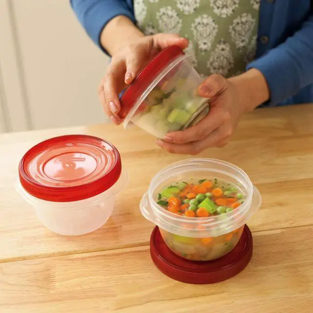 Alt view image 4 of 7 - Rubbermaid TakeAlongs Twist & Seal, Twist Top Food Storage Containers, 2 Cup, 3 Pack