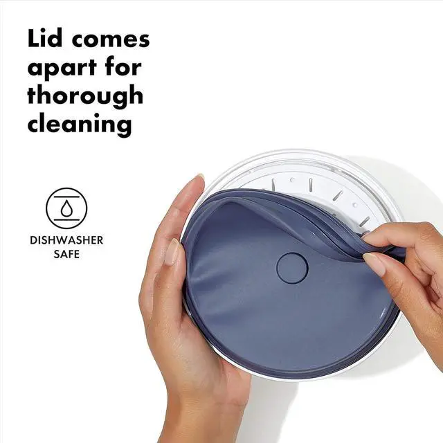 Alt view image 6 of 7 - OXO Good Grips 3-Piece Mini Round POP Canisters | Includes three 0.6 Qt/0.6 L Airtight Food Storage Containers | Ideal for tea, sugar cubes | BPA Free | Dishwasher Safe