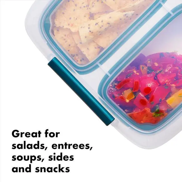 Alt view image 3 of 7 - OXO Good Grips Prep & Go 20 Piece Set | Leakproof Food Storage | Ideal for leftovers, meal prep and work lunches | BPA Free | Microwave Safe | Dishwasher Safe | Freezer Safe | Odor and Stain Resistant