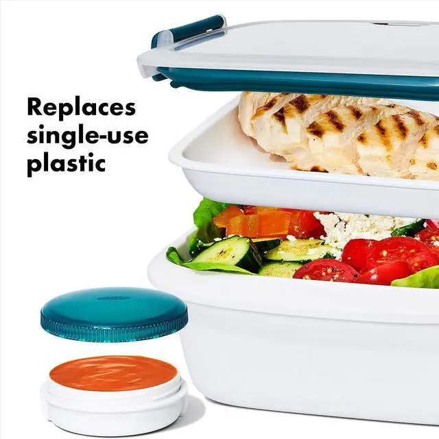 Alt view image 4 of 7 - OXO Good Grips Prep & Go 20 Piece Set | Leakproof Food Storage | Ideal for leftovers, meal prep and work lunches | BPA Free | Microwave Safe | Dishwasher Safe | Freezer Safe | Odor and Stain Resistant