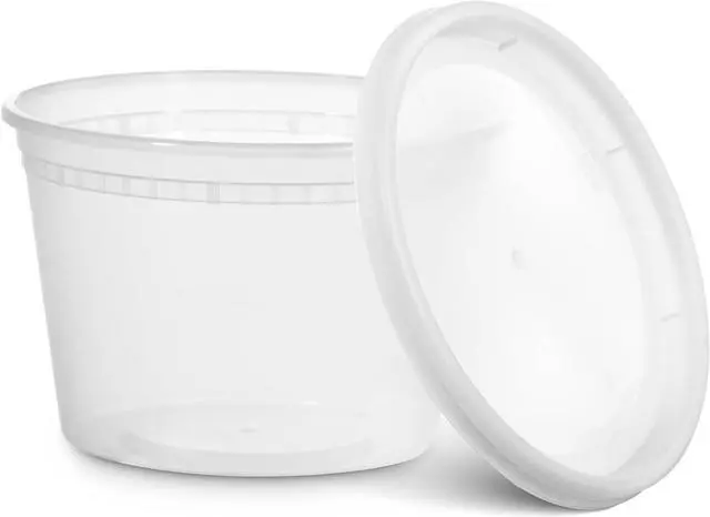 Alt view image 4 of 6 - JoyServe 16 Oz Deli Food Containers with Lids - (36 Sets) Airtight Plastic Food Storage for Takeout, Meal Prep, To-Go, and Soup Freezer Containers with 36 Lids, BPA-Free, Dishwasher, Microwave Safe