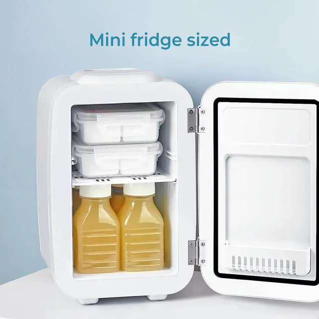 Alt view image 7 of 7 - carrotez 2 Compartment Snack Containers, Mini Snack Containers for Mini Fridge, Small Food Storage Containers, Airtight Lids, Reusable, 1.1 cup, 6 PACK