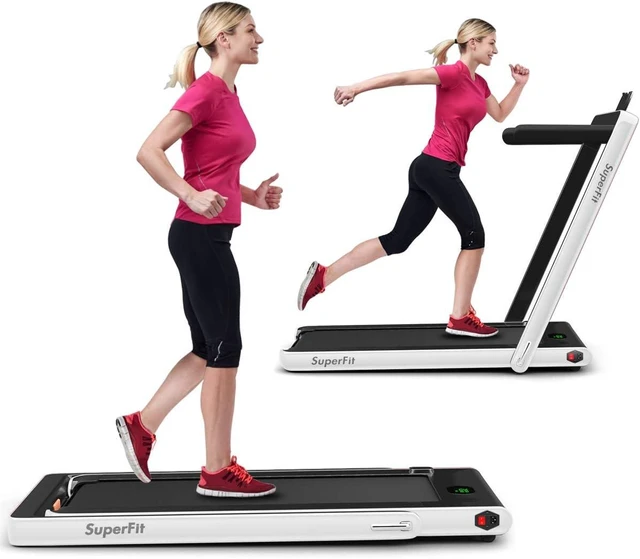 Main image of GYMAX Walking Pad, 2.25HP Foldable Treadmill with Smart App & Remote Control, Bluetooth LED Monitor, Small Spaces Compact Running Machine, Folding Portable Under Desk Treadmill for Home Office