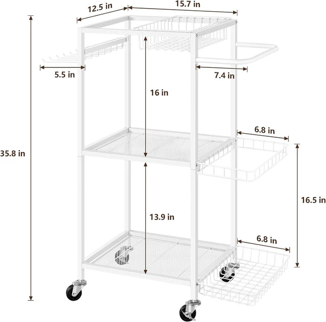 Alt view image 2 of 7 - Weight Rack Stand Small Gym Rack Yoga Rack Workout Equipment Storage Cart for Weights, Dumbbells, Yoga Mats, Kettlebells, Foam Rollers, and Resistance Bands