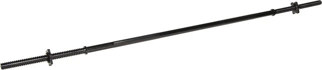 Alt view image 2 of 6 - Fitvids Barbell Weight Set, Cast Iron 1" Standard Weight Plates Including 5FT Standard Barbell Bar & Star Locks, 95 Pounds Set (85 Lbs Plates + 10 Lbs Barbell Bar), Multiple Packages