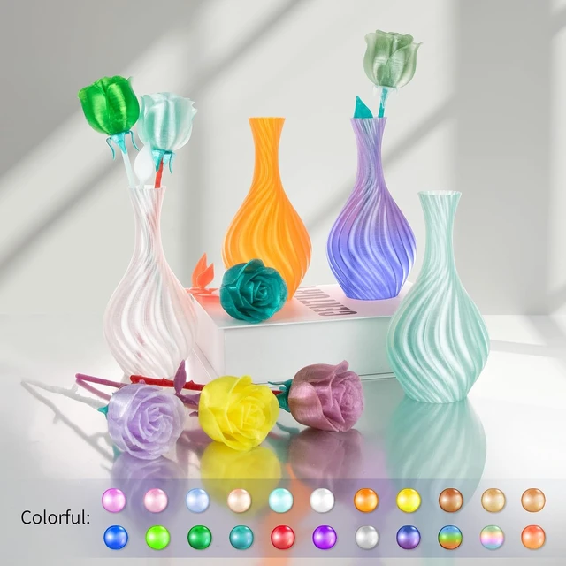 Alt view image 2 of 7 - IEMAI PETG Filament 1.75mm, Transparent Filament 250g×8 Rolls Bundle