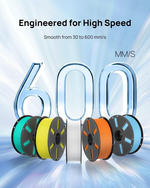 Alt view image 2 of 7 - JAYO High Speed Matte PETG Filament 1.75 mm, 4-Pack White Total 4.4kg