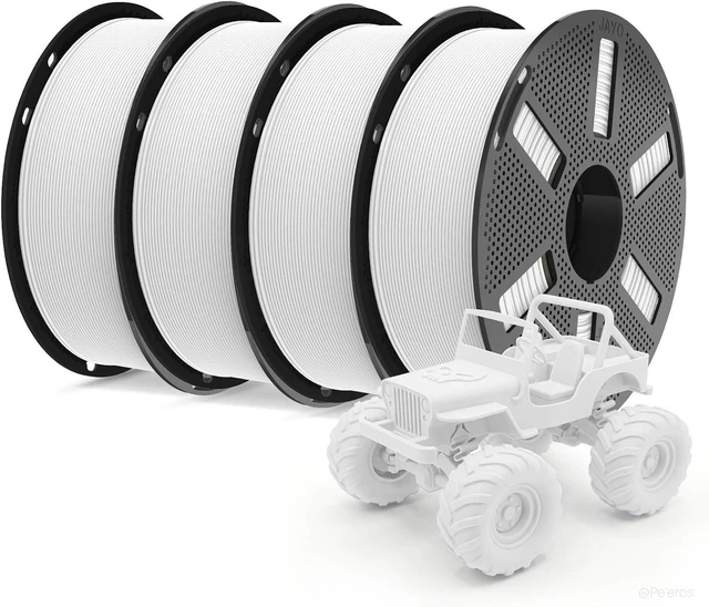 Main image of JAYO High Speed Matte PETG Filament 1.75 mm, 4-Pack White Total 4.4kg