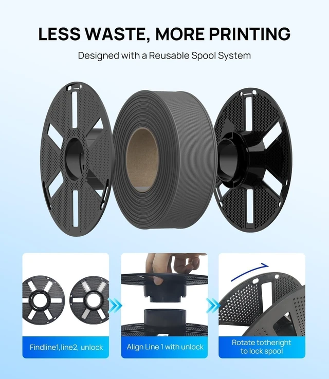 Alt view image 6 of 7 - JAYO High Speed Matte PETG Filament 1.75 mm, 4-Pack White Total 4.4kg