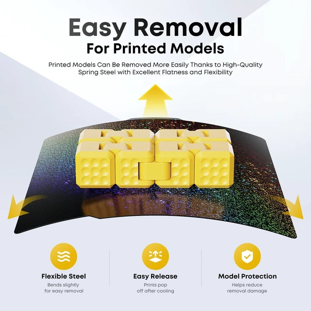 Alt view image 2 of 7 - 3D Printer Build Plate for Bambu Lab A1/X2D/P2S/X1C/X1E/P1P/P1S, 257x257mm