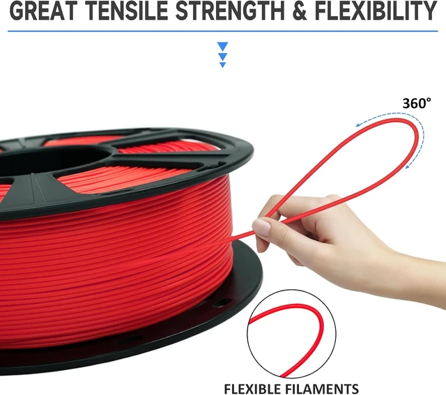 Alt view image 4 of 6 - GIANTARM PLA 3D Printer Filament 1.75mm,Red 1kg