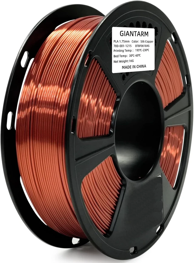 Alt view image 7 of 7 - GIANTARM 3D Printer Filament,Silk Copper PLA Filament,1Kg(2.2lbs) Spool